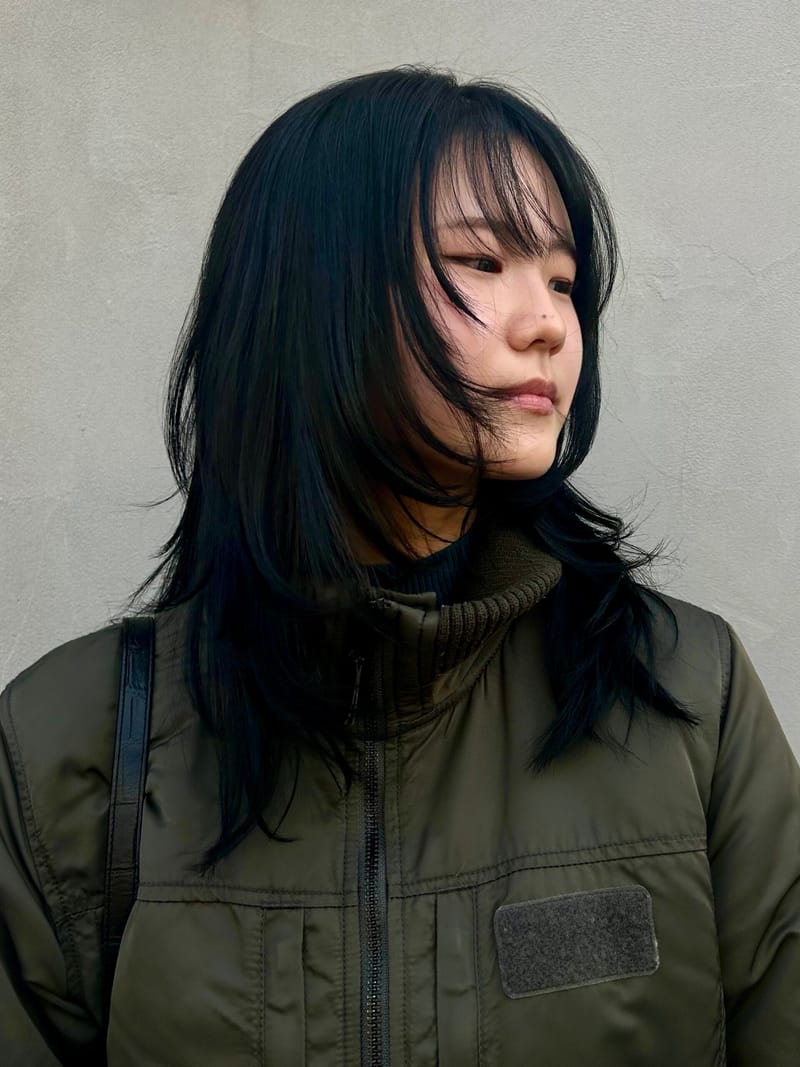 レイヤーロングのヘアスタイル